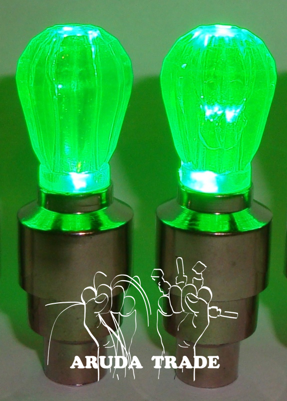 Светящиеся колпачки на ниппел - зеленые рубины